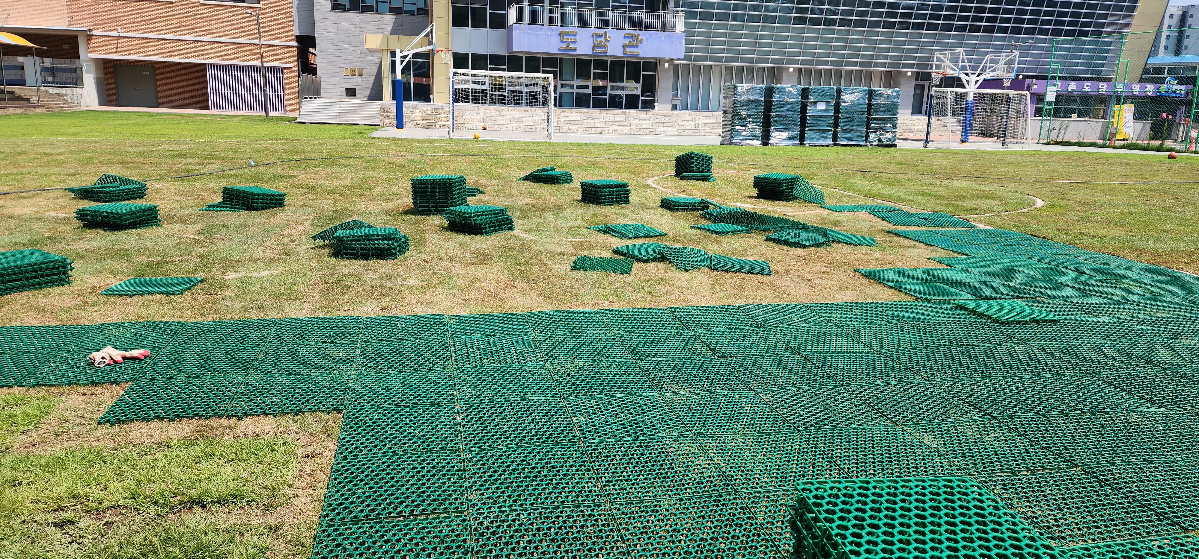 자사제품 침하 후 사진