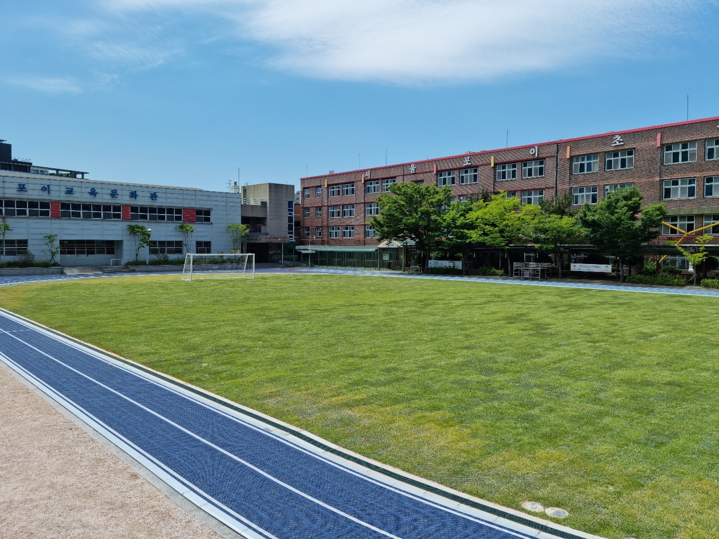 Aerial view of suburban landscape